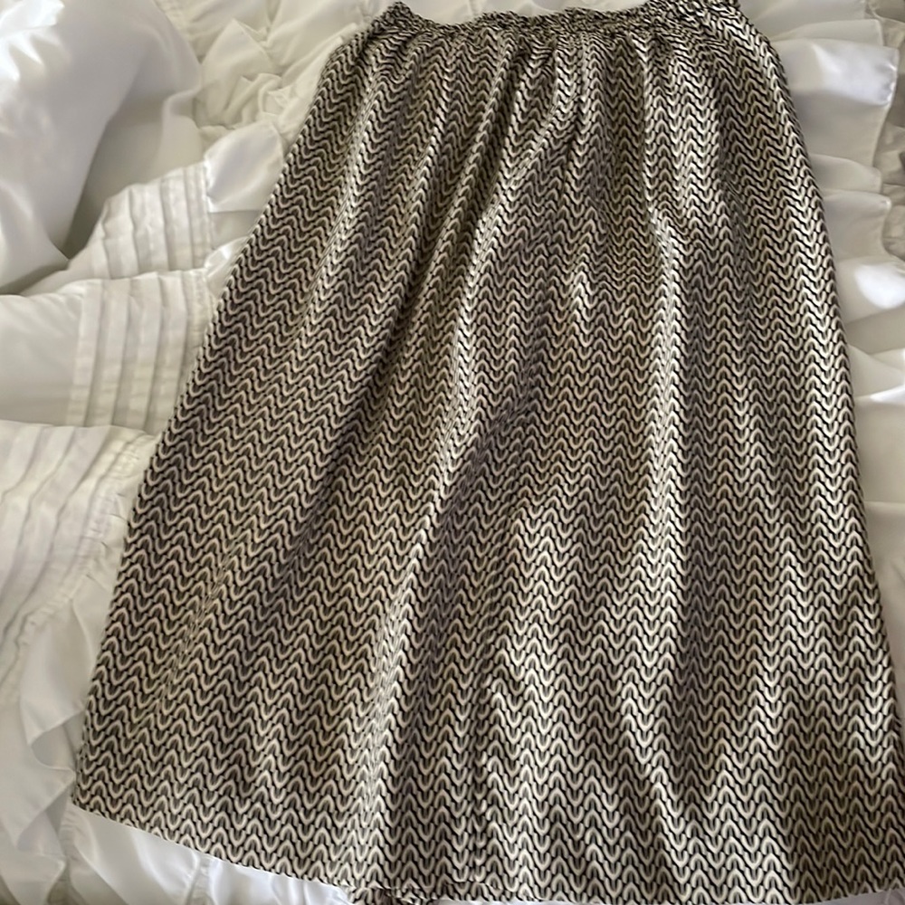 H & M printed midi skirt